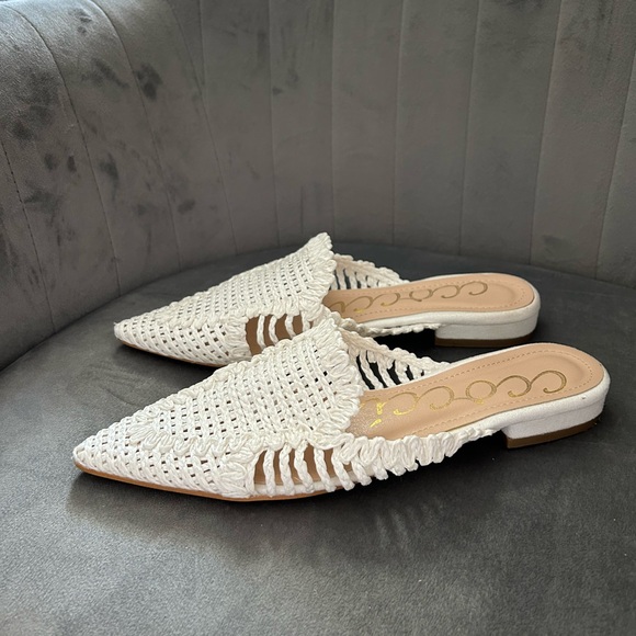 Ccocci Monaco White Raffia Mule 6.5 - Picture 4 of 8